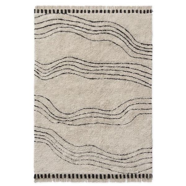 Tapis Lavable Notes de Musique - Noir - 170 x 240 cm