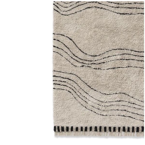 Tapis Lavable Notes de Musique - Noir - 170 x 240 cm
