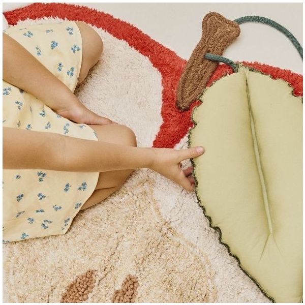 Washable Rug Apple - 100 x 90 cm