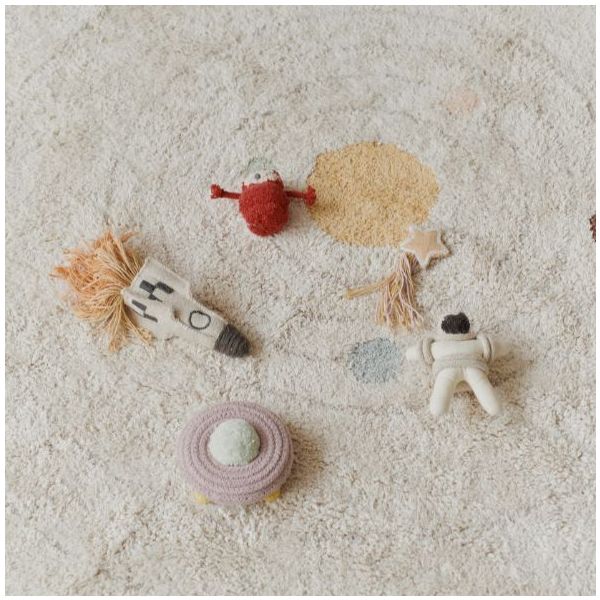 Tapis Lavable Rond Système Solaire - 150 cm