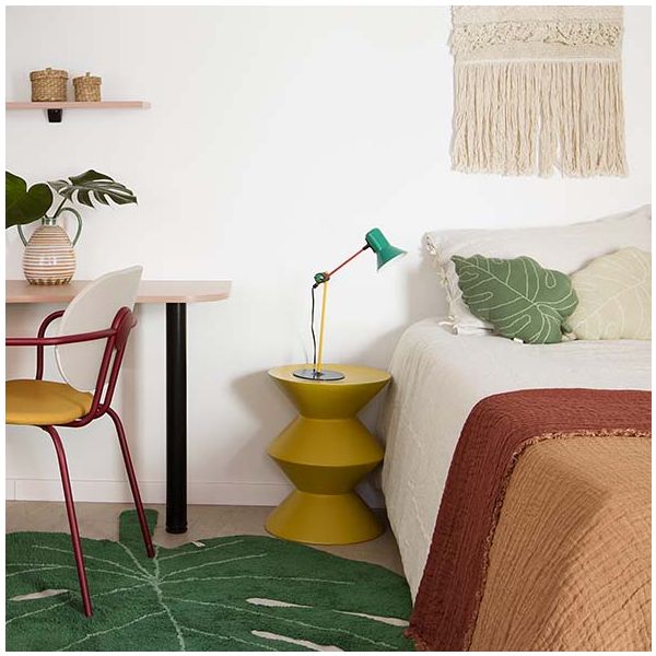 Coussin tricoté Feuille - Vert