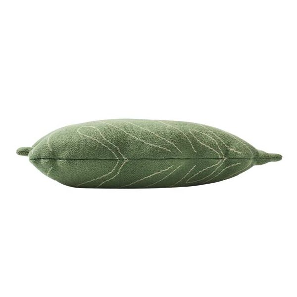 Coussin tricoté Feuille - Vert