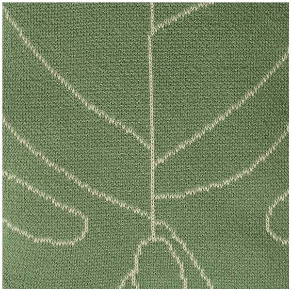 Coussin tricoté Feuille - Vert