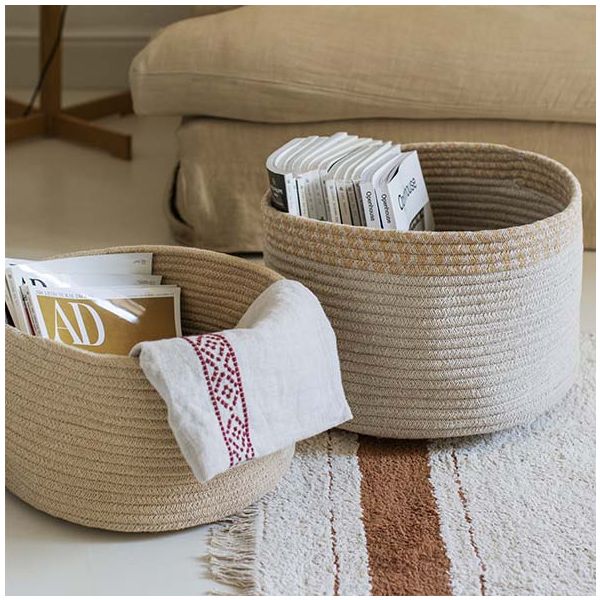 Panier Gram 35 x 35 cm - Golden