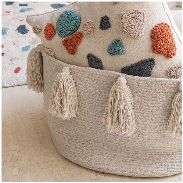 Panier Tassels 40 x 25 cm - Naturel