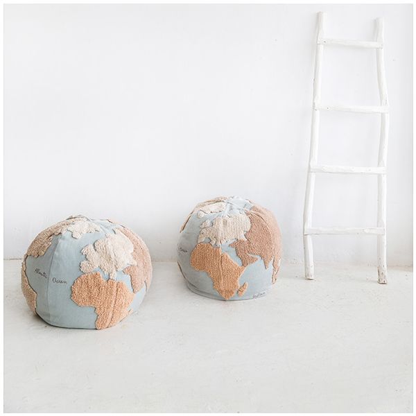 Pouf Lavable Mappemonde