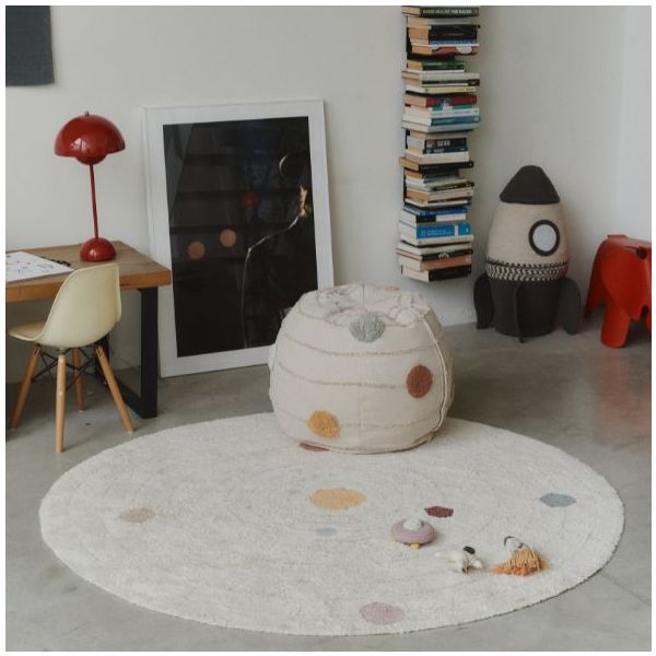 Pouf Lavable Système Solaire