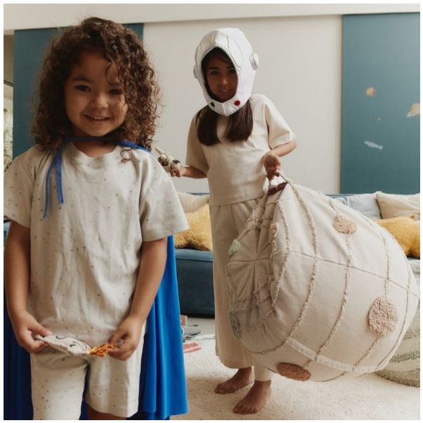 Pouf Lavable Système Solaire