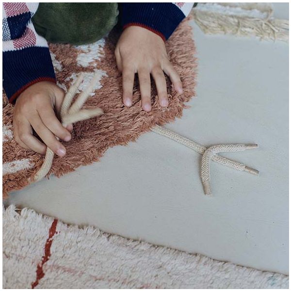 Tapis Lavable Poule - 110 x 100 cm