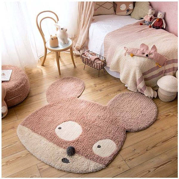 Tapis Woolable 120 x 120 cm - Miss Mighty Mouse