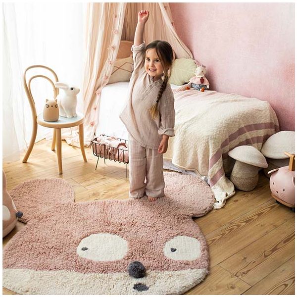 Tapis Woolable 120 x 120 cm - Miss Mighty Mouse