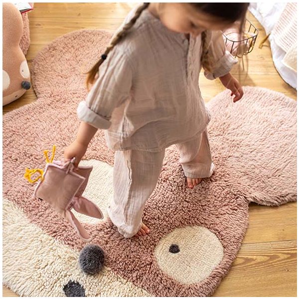 Tapis Woolable 120 x 120 cm - Miss Mighty Mouse