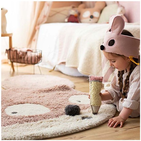 Tapis Woolable 120 x 120 cm - Miss Mighty Mouse