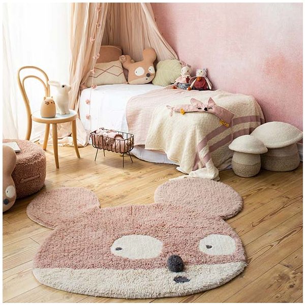 Tapis Woolable 120 x 120 cm - Miss Mighty Mouse
