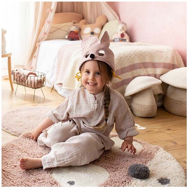 Tapis Woolable 120 x 120 cm - Miss Mighty Mouse