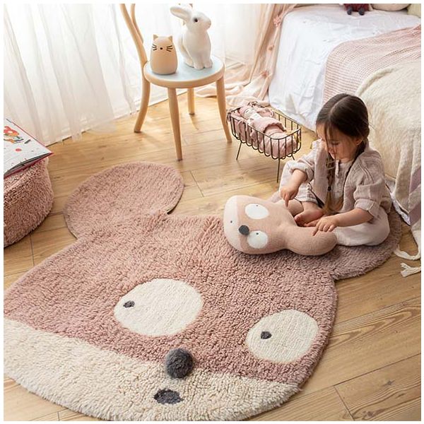 Tapis Woolable 120 x 120 cm - Miss Mighty Mouse