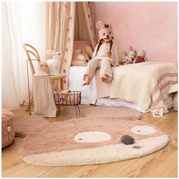Tapis Woolable 120 x 120 cm - Miss Mighty Mouse