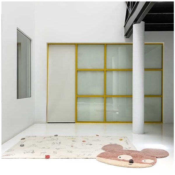 Tapis Woolable 120 x 120 cm - Miss Mighty Mouse
