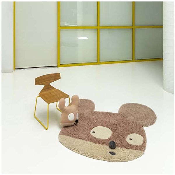 Tapis Woolable 120 x 120 cm - Miss Mighty Mouse