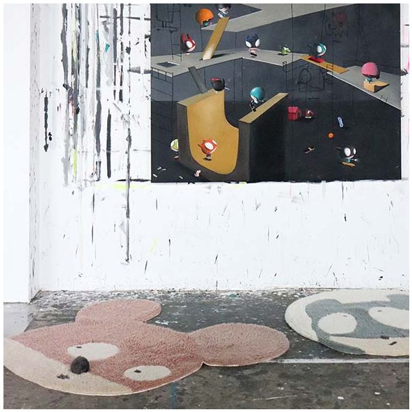 Tapis Woolable 120 x 120 cm - Miss Mighty Mouse