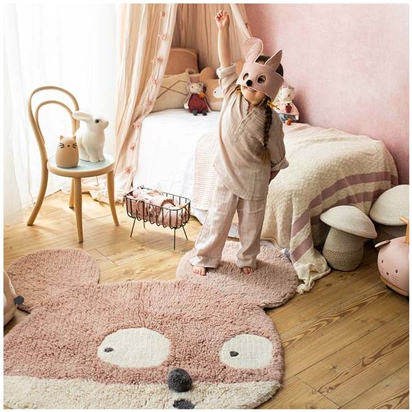 Tapis Woolable 120 x 120 cm - Miss Mighty Mouse