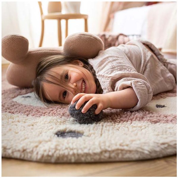 Tapis Woolable 120 x 120 cm - Miss Mighty Mouse