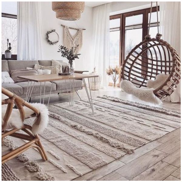 Tapis Lavable Air - Naturel - 200 x 300 cm