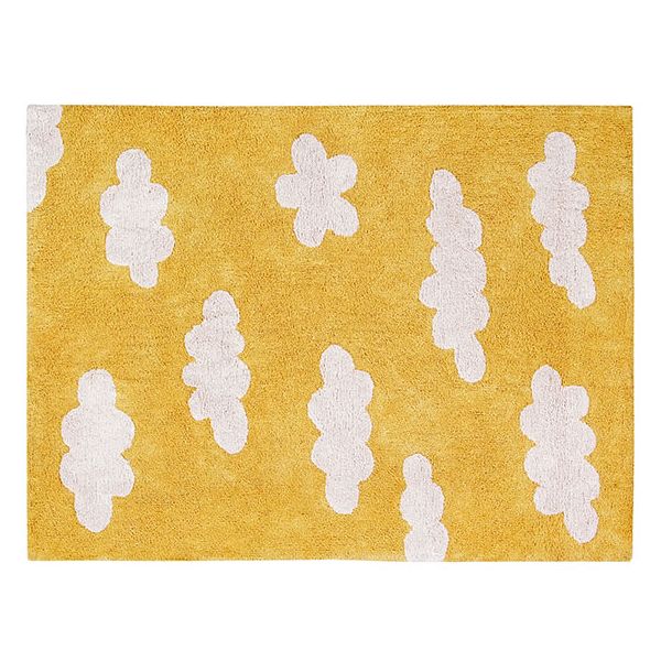 Clouds Rug 120 x 160cm - Mustard