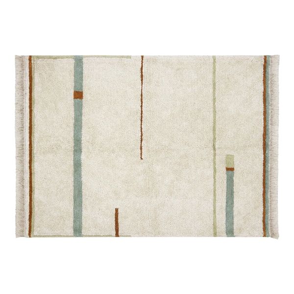 Waschbarer Teppich Lanes – Blau – 140 x 200 cm
