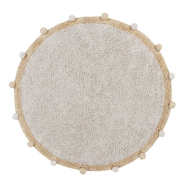 Tapis Bubbly 120 cm - Naturel / Miel