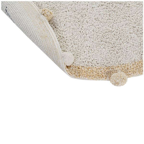 Tapis Bubbly 120 cm - Naturel / Miel