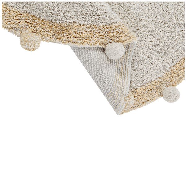 Tapis Bubbly 120 cm - Naturel / Miel