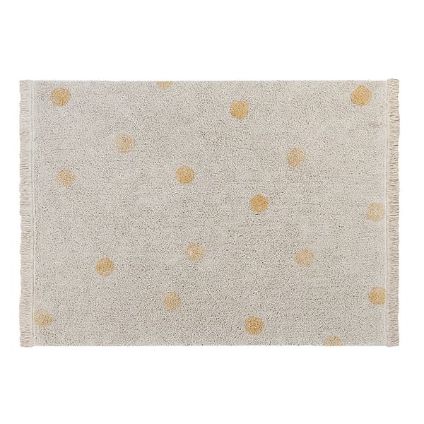 Tapis Hippy Dots 120 x 160 cm - Naturel / Miel