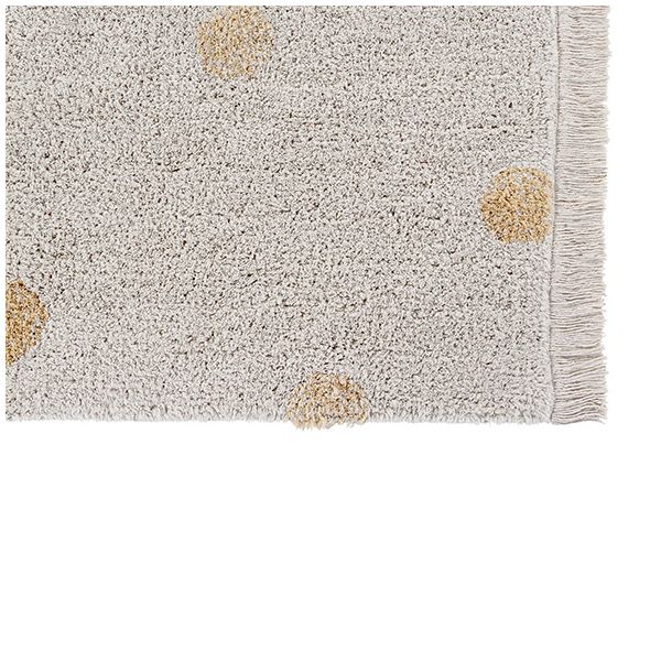 Tapis Hippy Dots 120 x 160 cm - Naturel / Miel