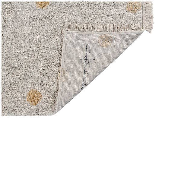 Tapis Hippy Dots 120 x 160 cm - Naturel / Miel
