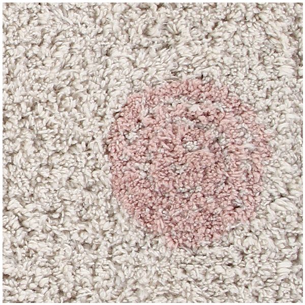 Teppich Hippy Dots 120x160cm - Natur / Rosa
