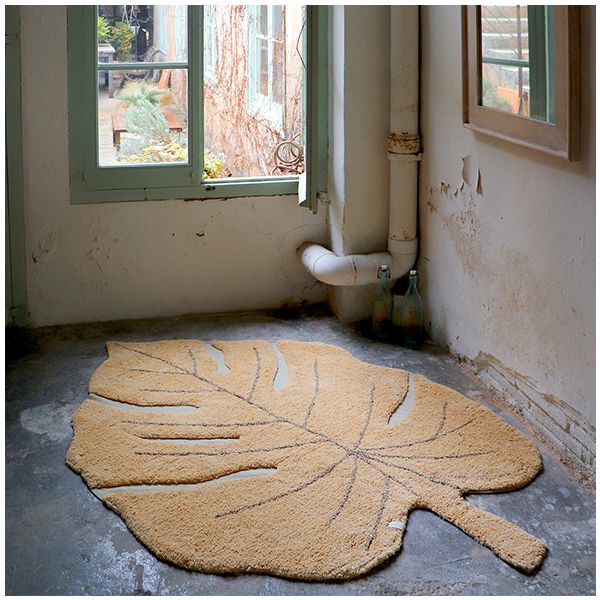 Tapis Monstera 120 x 180 cm - Miel