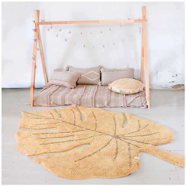 Tapis Monstera 120 x 180 cm - Miel