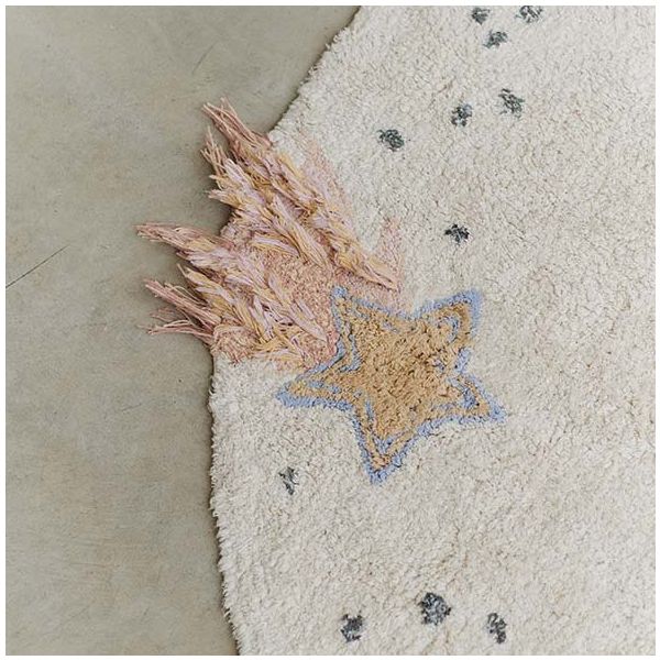 Tapis Lavable Rond Voyage Interstellaire - 140 cm