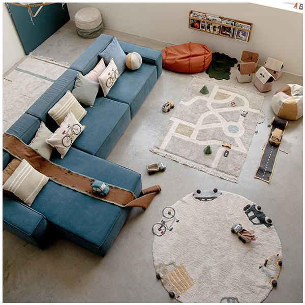 Tapis Lavable Rond Wheels - 140 cm