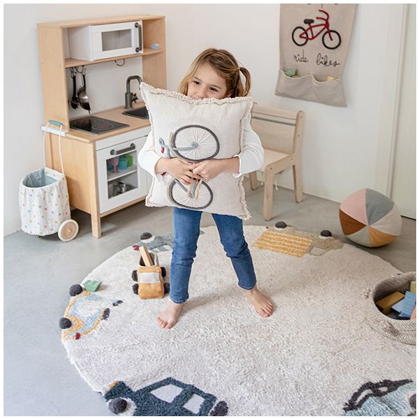 Tapis Lavable Rond Wheels - 140 cm