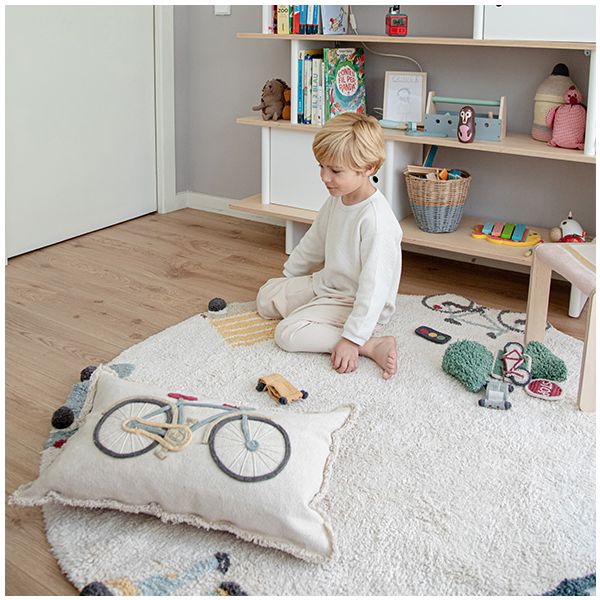 Tapis Lavable Rond Wheels - 140 cm