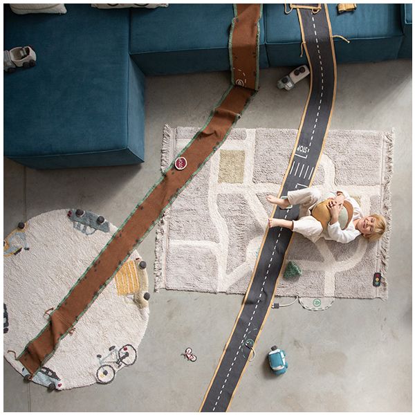 Tapis Lavable Rond Wheels - 140 cm