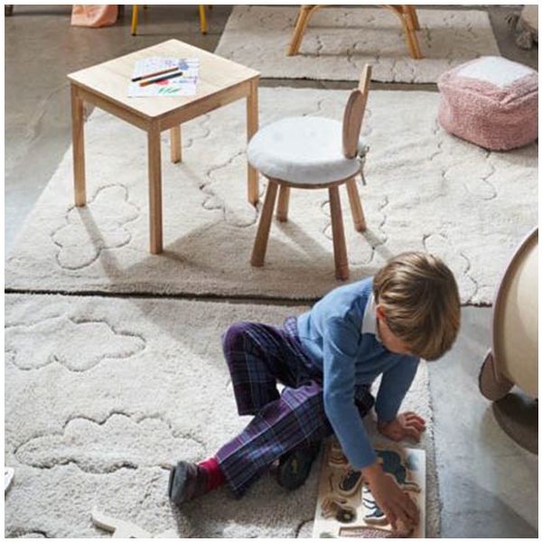 Tapis Lavable RugCycled Nuages - 140 x 200 cm