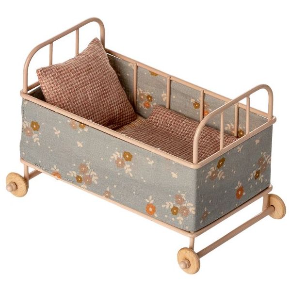 Berceau - Maison Lapin & Souris - Rose Poudre