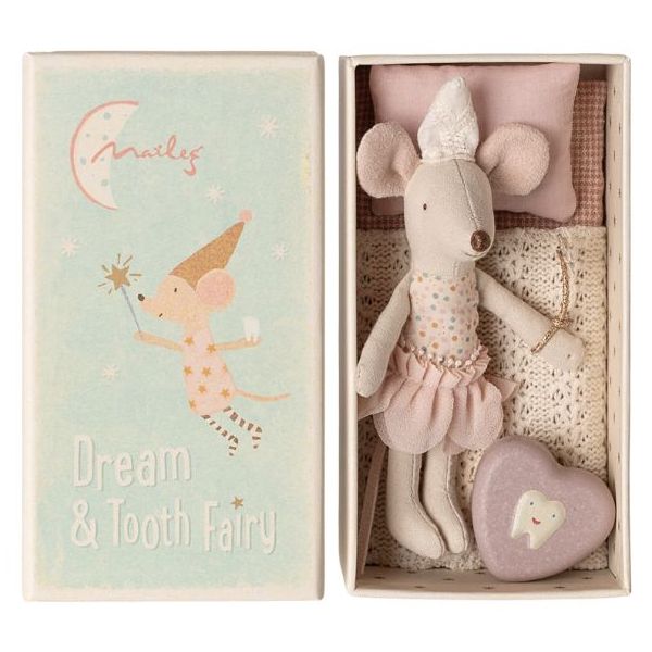 Petite sœur Souris dans sa boîte assortie - Fée des dents