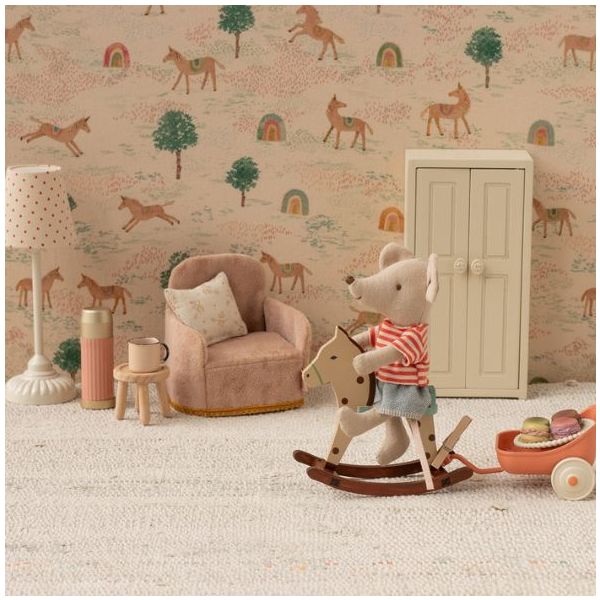 Cheval à bascule - Maison Souris - Pois