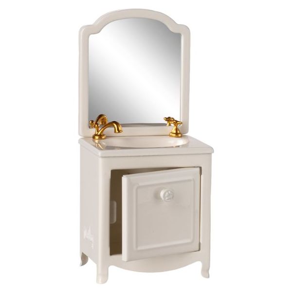 Coiffeuse avec évier - Maison Souris - Blanc