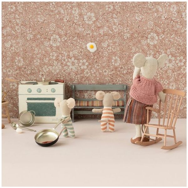 Fauteuil à bascule - Maison Souris - Rose Poudré