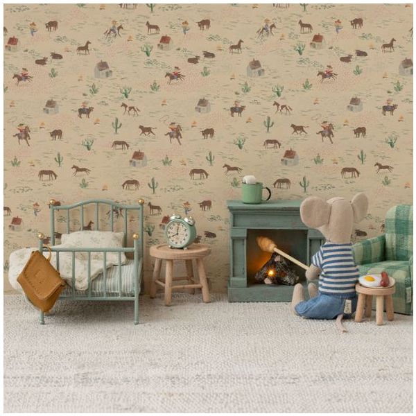 Lit simple Vintage - Maison Souris - Menthe